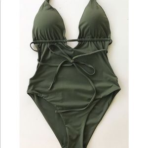 Backless One-Piece Swimsuit